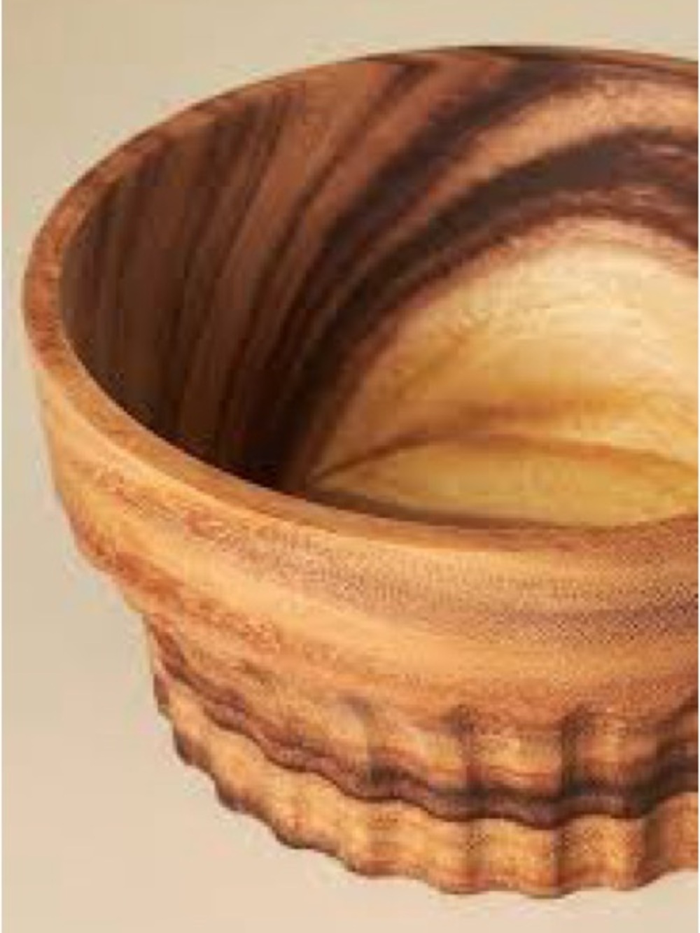 Anthropologie wood serving bowl